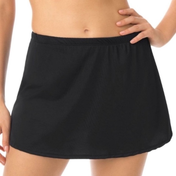 New Black Swim Skirt New Swimsuits For All Bottom with brief Plus Size 30 - Picture 1 of 3